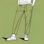 olive green trousers image